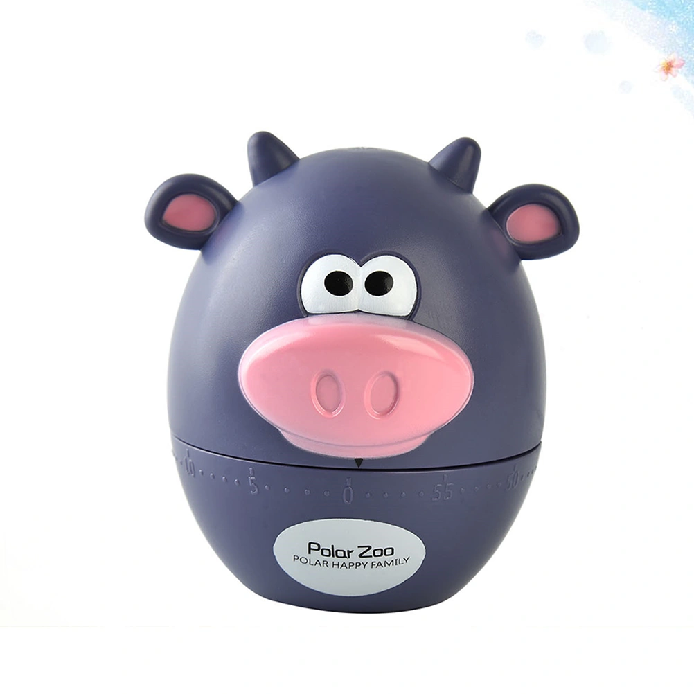 and Simple Cow Shsped Cartoon Kitchen Mechanical Timer for Kitchen Restaurant