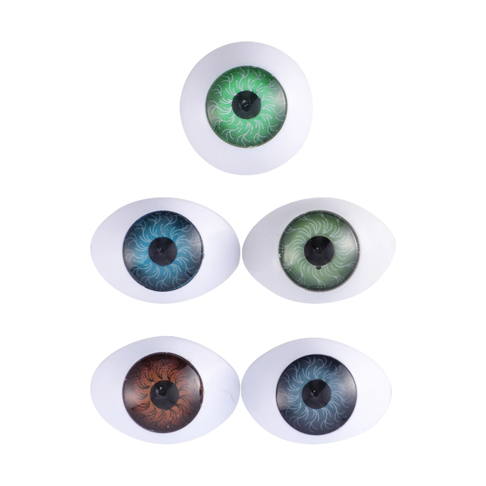 20PCS Halloween Simulated Round Eyeballs Acrylic Fake Eyes Decor Creative DIY Doll Eyes for DIY Phone Case (Mixed Color)