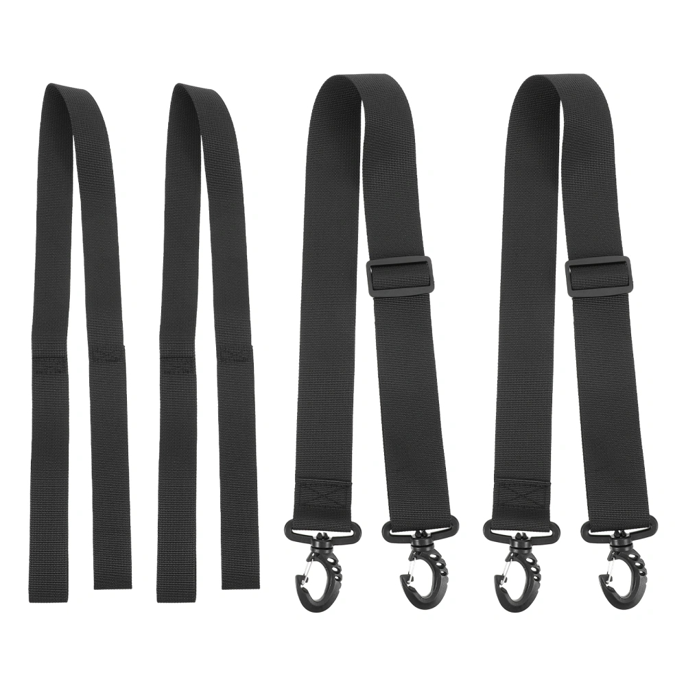 4pcs Ski Boot Easy Carry Strap Sports Accessory Ski Snowboard Boot Carrier Strap