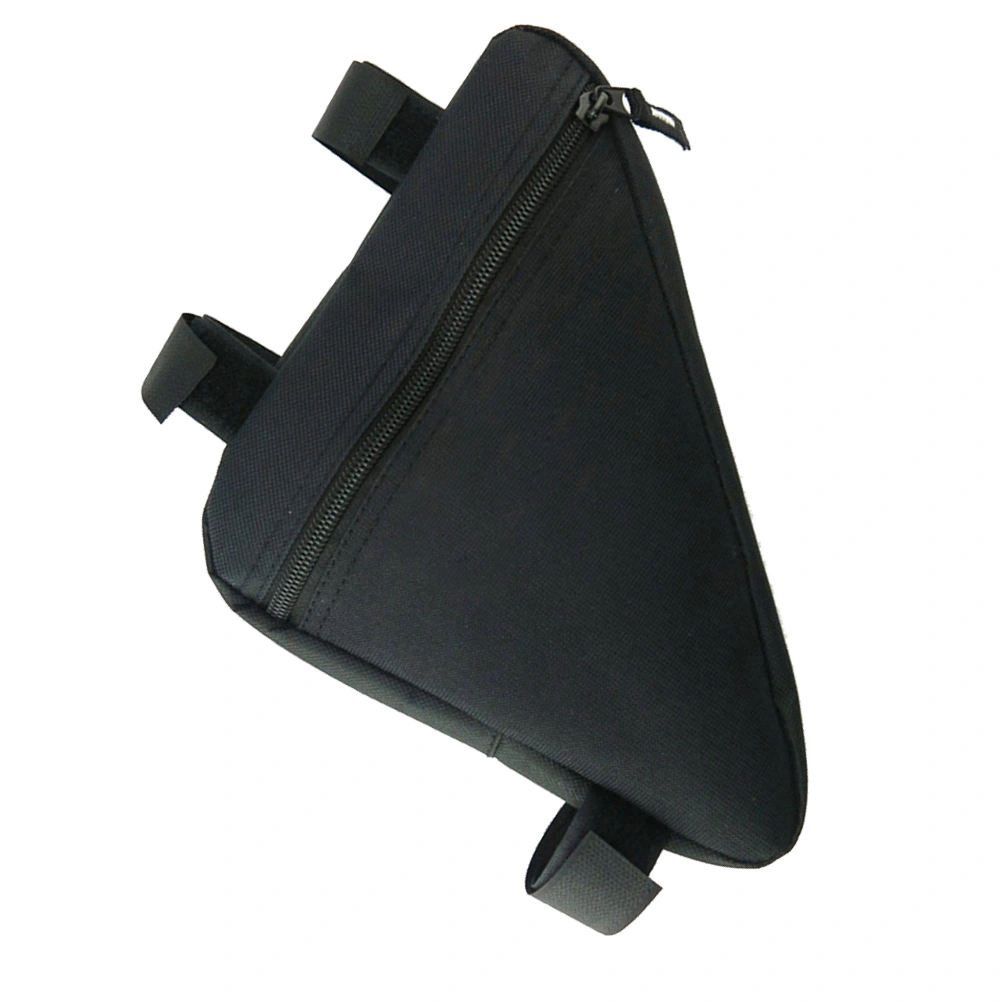 Waterproof Triangle Bags Front Tube Frame Cycling Bag MTB Road Bike Pouch Frame Holder Saddle Bag Bicicleta Accessories (Black)