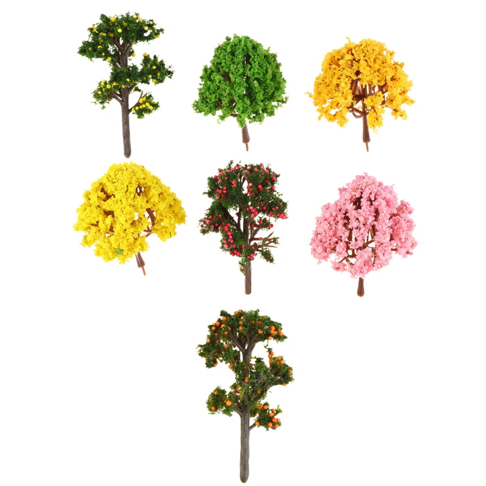 28pcs Micro Landscape Decoration Simulation Tree Artificial Tree for Home Office Hotel Decoration