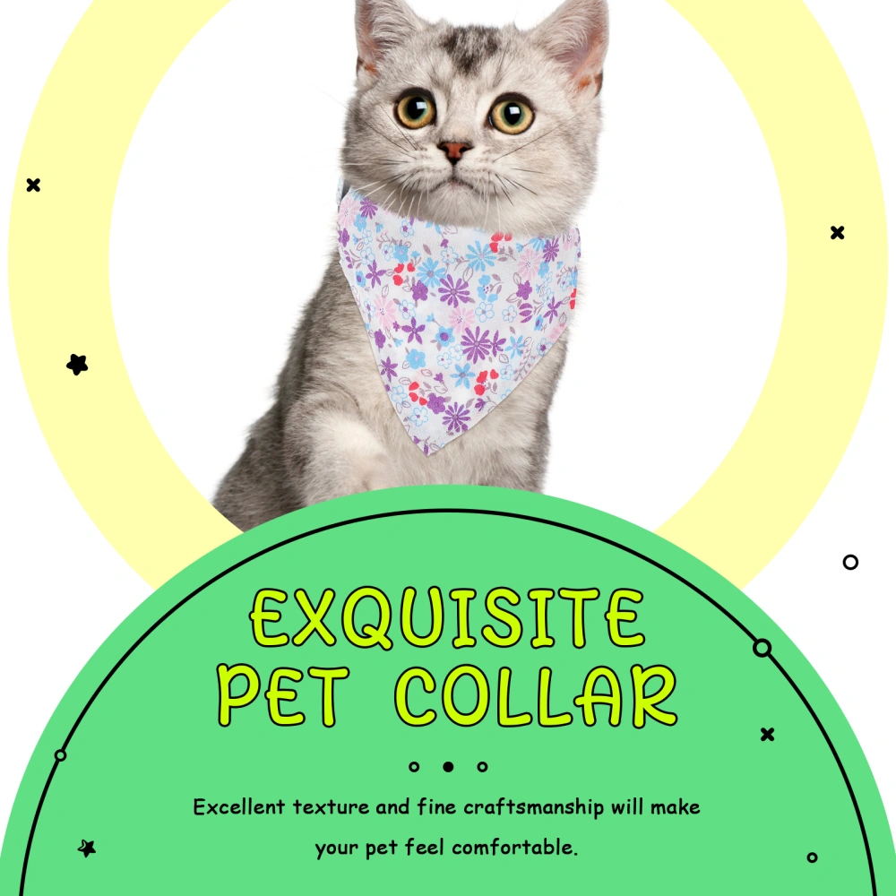 Decorative Pet Bib Triangular Cat Bib Adorable Dog Bib Decor Pet Accessory