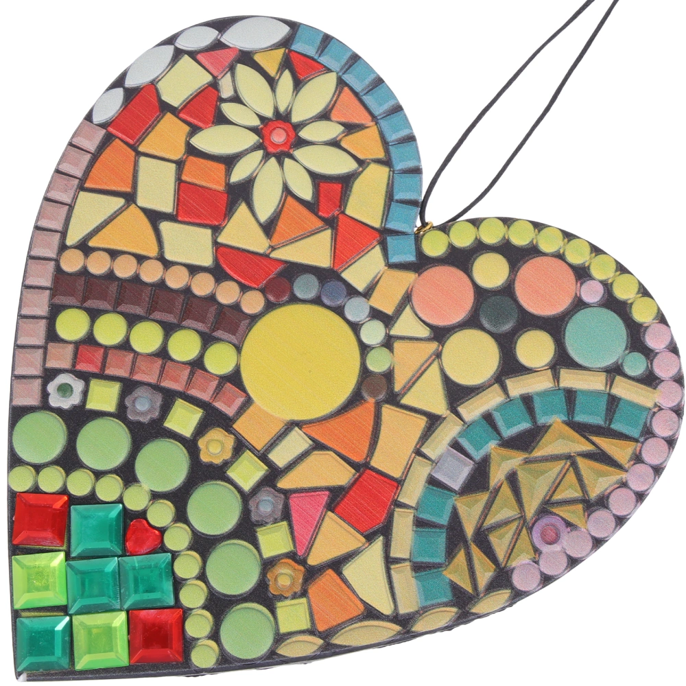 Heart Shaped Hanging Ornament Resin Wall Decoration Wedding Party Decor