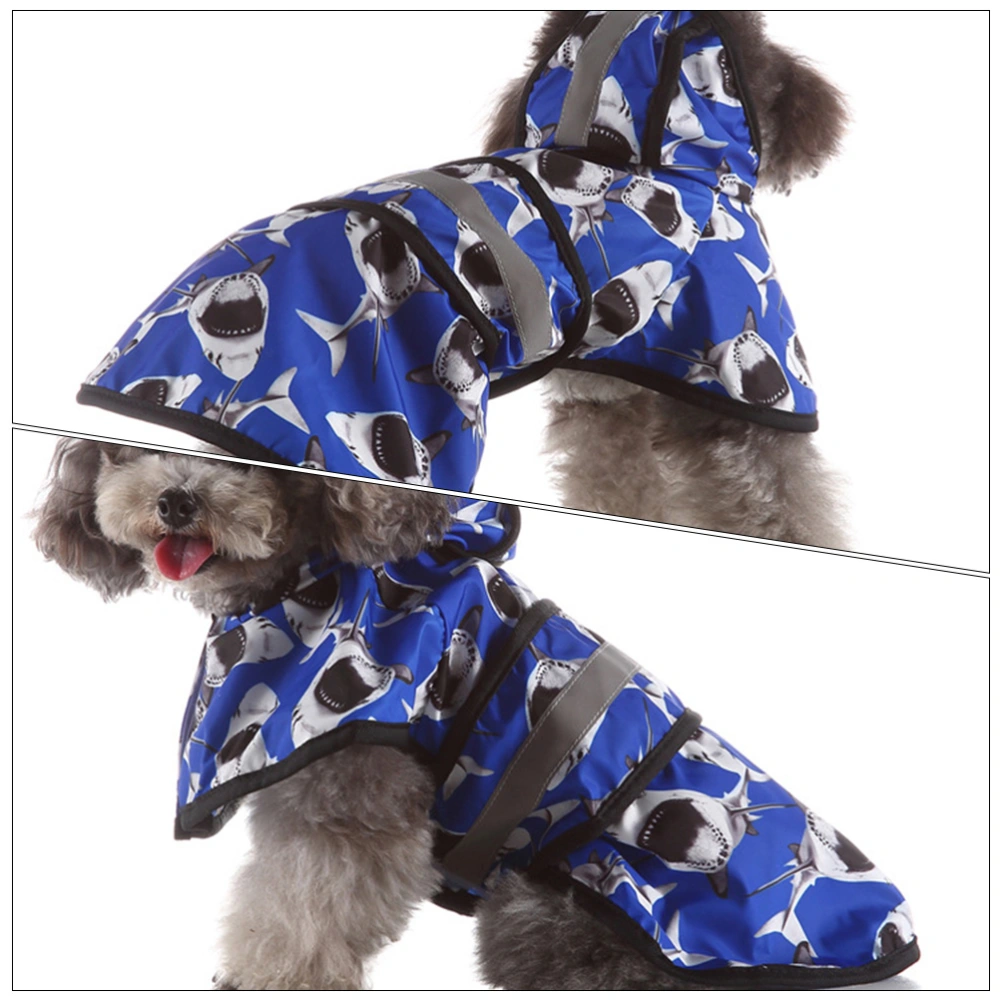 Reflective Pet Raincoat Dog Waterproof Clothes Dog Raincoat Puppy Poncho