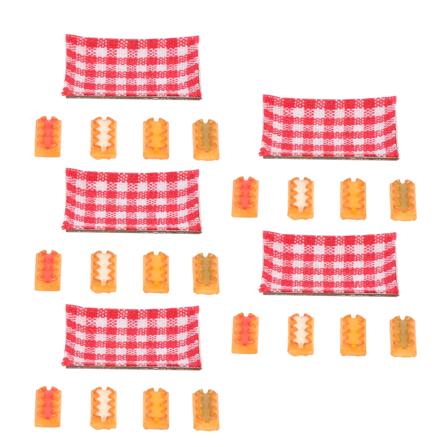 5Pcs Miniature Biscuits Plaything Dolly House Photo Props Cookie Adornment