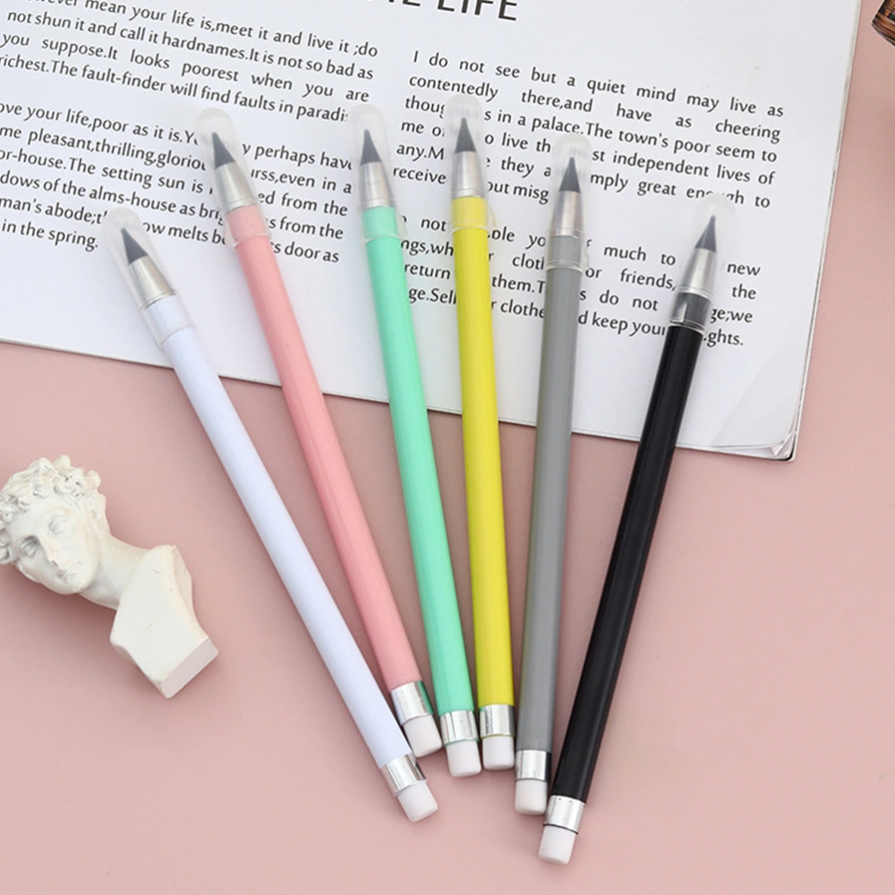 6Pcs Erasable Study Pencil Inkless Painting Pencils Non Sharpening Pencils