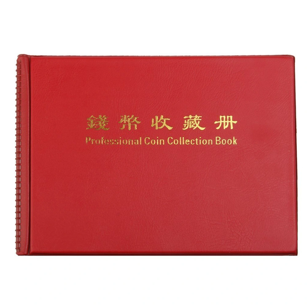 240-Coin Collectors Collecting Album Holders (Red)