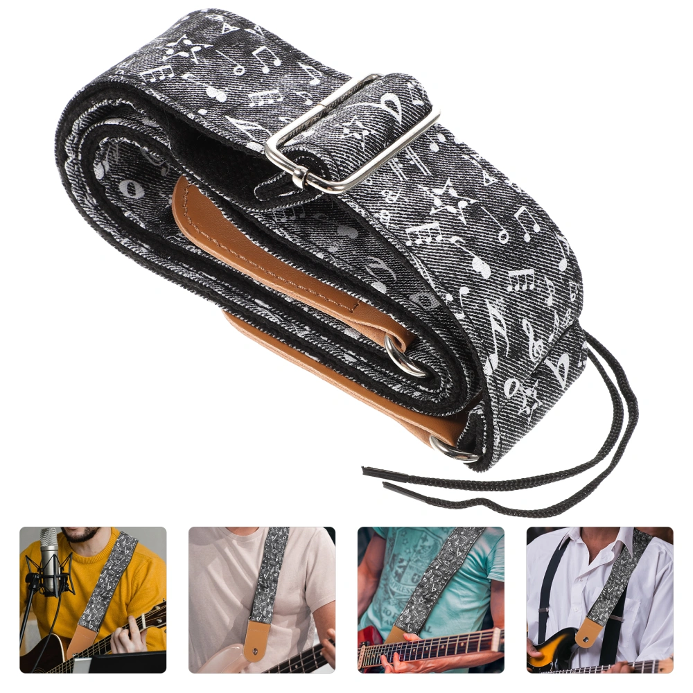 Bass Guitar Strap Pattern Adjustable Guitar Shoulder Belt Guitar Accessory