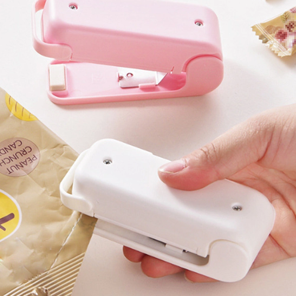 Portable Mini Bag Sealer Hand-held Food Savor Battery Operated Heat Sealer(Pink, No Battery)