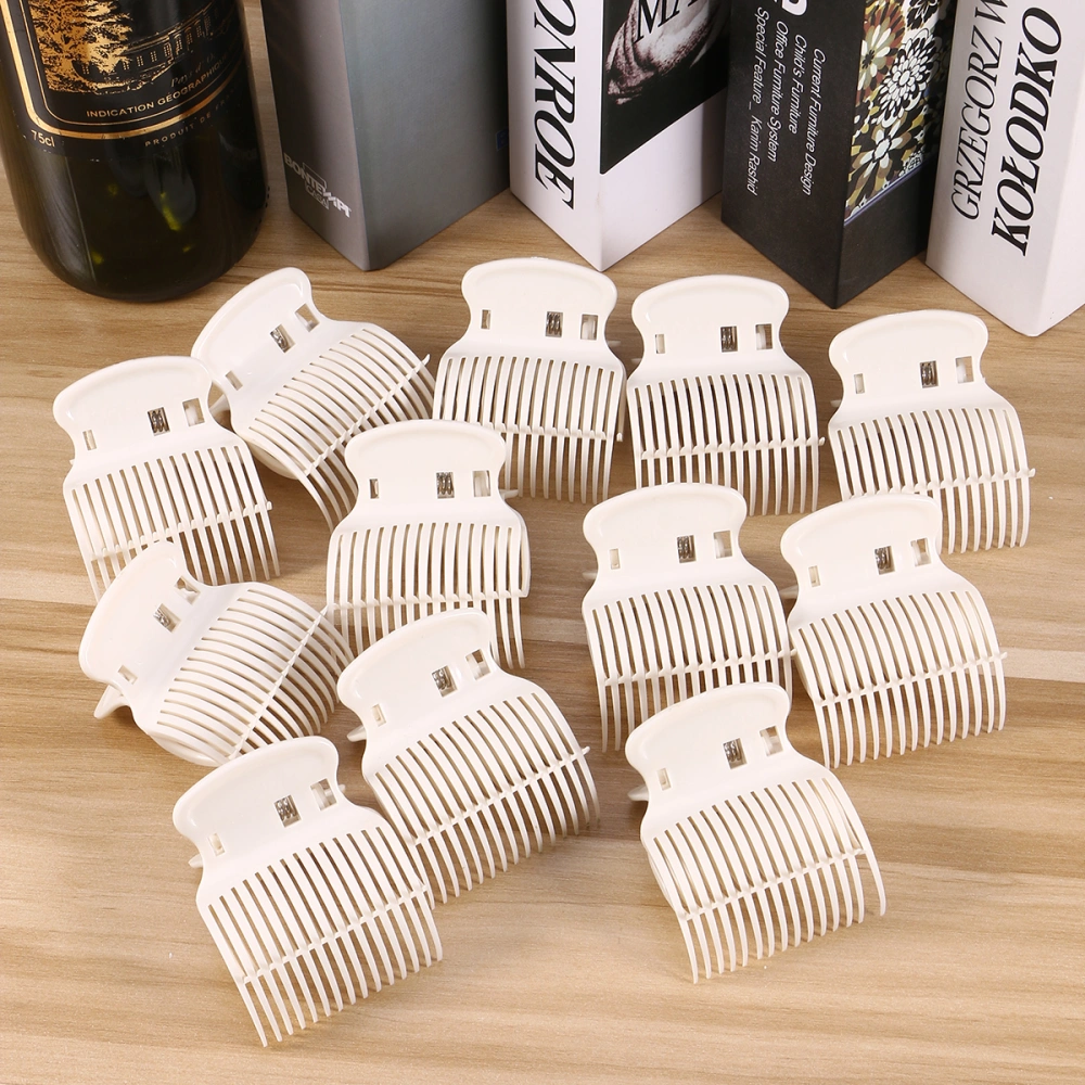 12pcs High Temperature Fixing Clamps Hair Clips Hair Accessories for Perm Dye Hair Salon