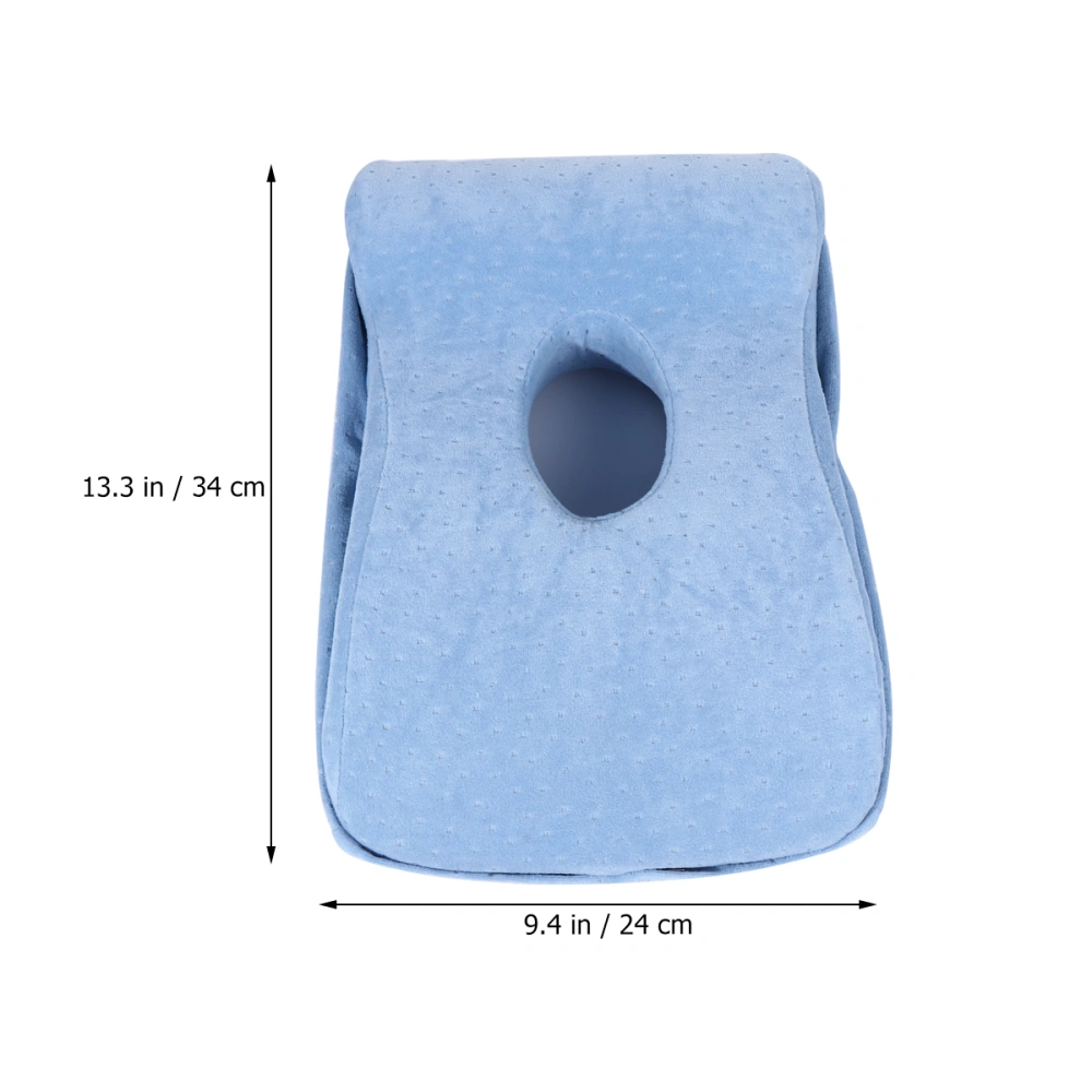 Breathable Sleeping Pillow Head Neck Cushion Throw Pillow for Travel Camping Office (Sky-blue)