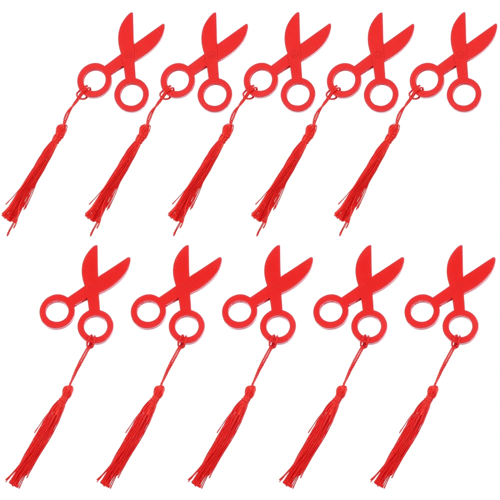 10pcs Baby Draw Lots Props Toys Simulation Training Scissors for Birthday Party