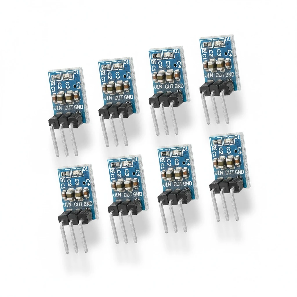 10pcs 3 Pin AMS1117-3.3 DC-DC Step-Down Power Module 3.3V Buck Module LDO 800mA (Blue)