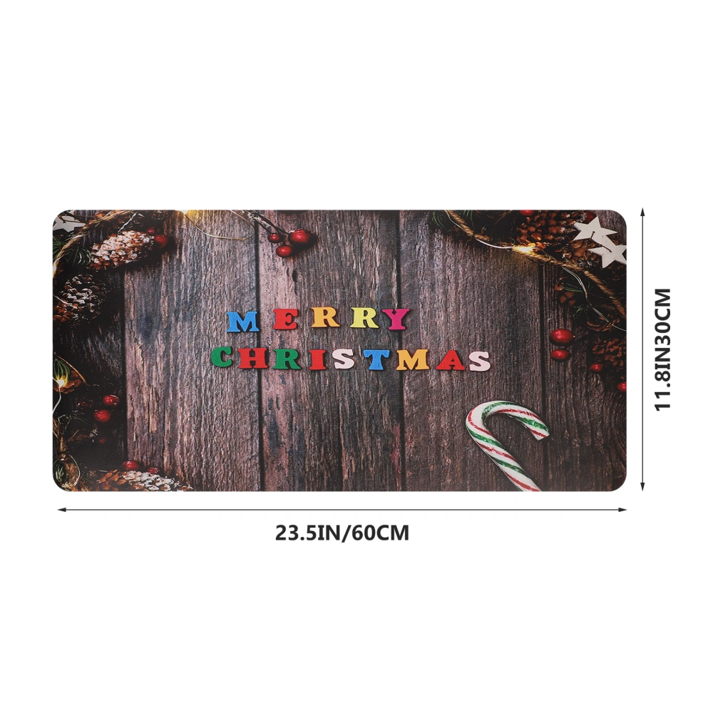 1PC Anti-slip Mouse Mat Christmas Theme Rectangle Nonslip Rubber Mouse Mat