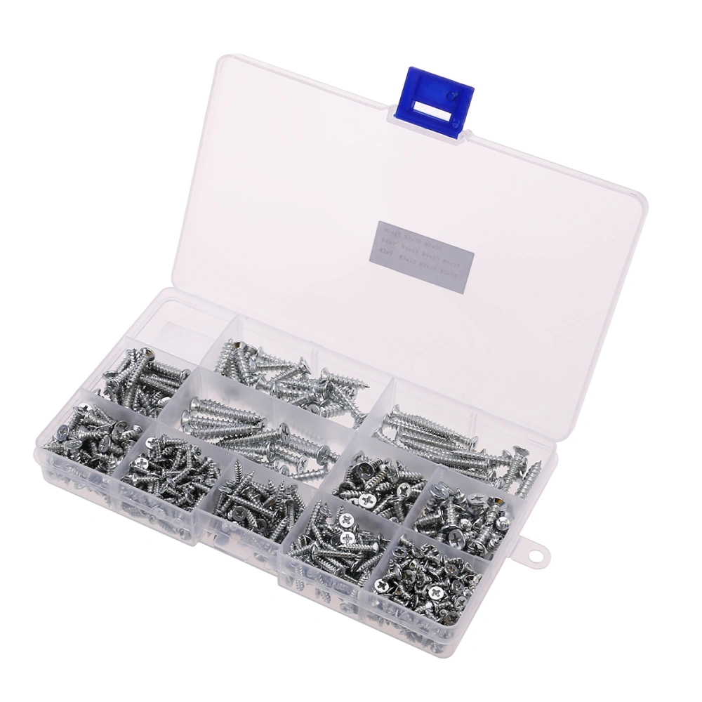 0.5Kg Stainless Steel Wood Screws Countersink Flat Head Screws Kit