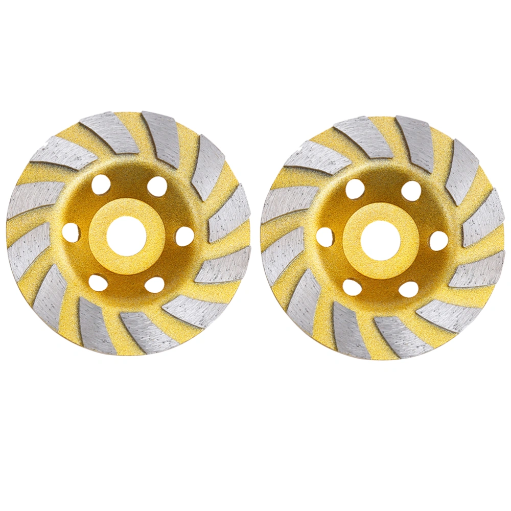 2pcs 100mm Diamond Segment Bowl Grinding Wheel Cup Cutting Disc for Concrete Marble Granite Ginding Wheel Machine Rotary Tool