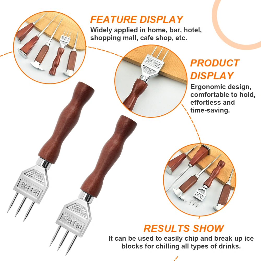 Ice Pick with Beech Handle Bar Ice Picker Tool Japanese Style Ice Chipper