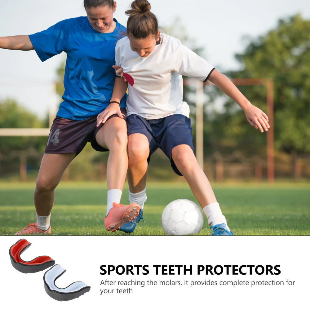 2PCS Adult Use Teeth Protector Training Basketball Boxing Sports Teeth Protector