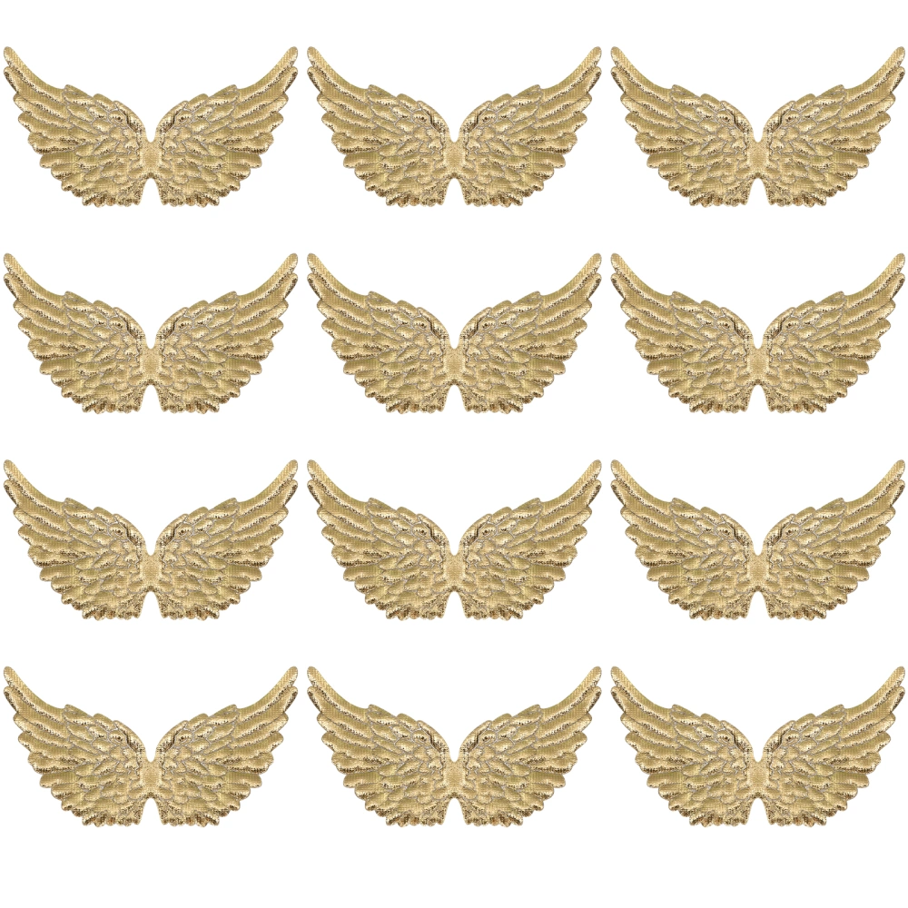 12pcs Fabric Angel Wings Christmas Wings Decorations Angel Wings Accessories DIY Party Favor Decors