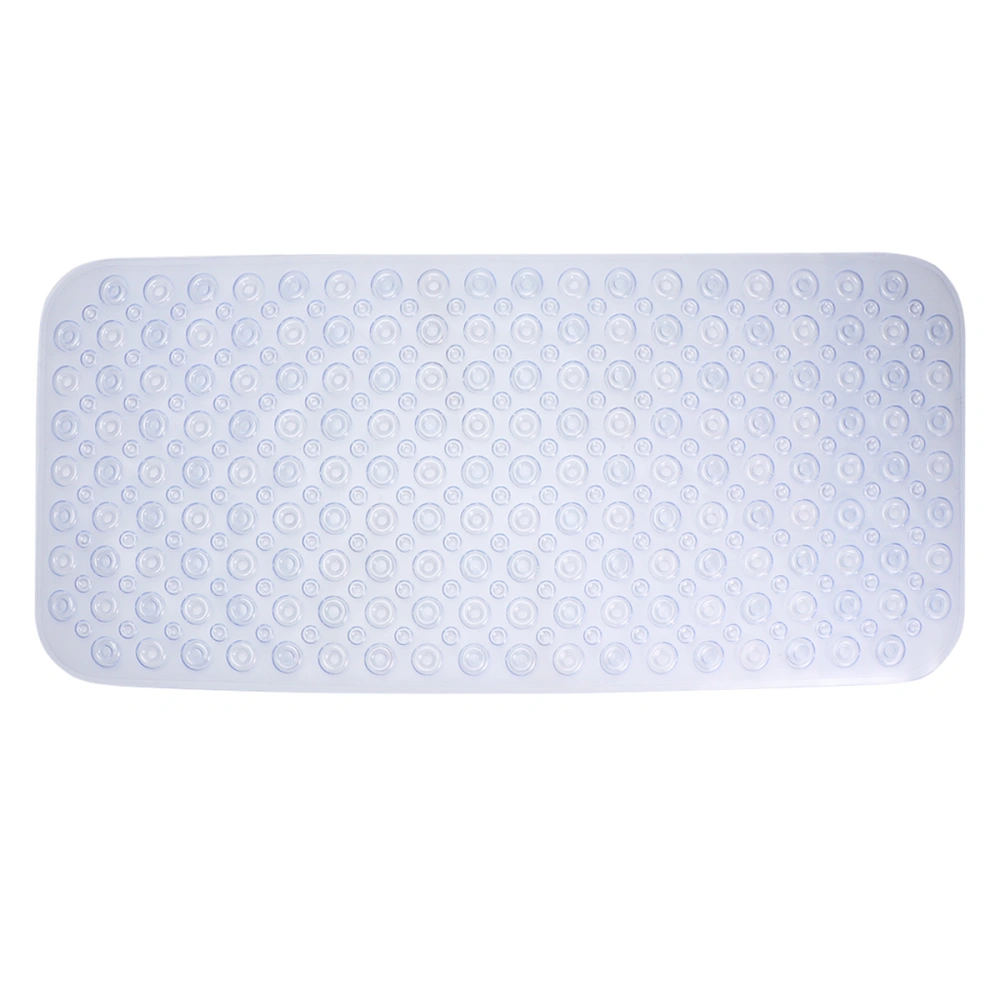 PVC Bathtub Mat Washable Massage Feet Bath Pad Anti-Slip Shower Mat for Home Bathroom Daily Use (White, 88x40cm)