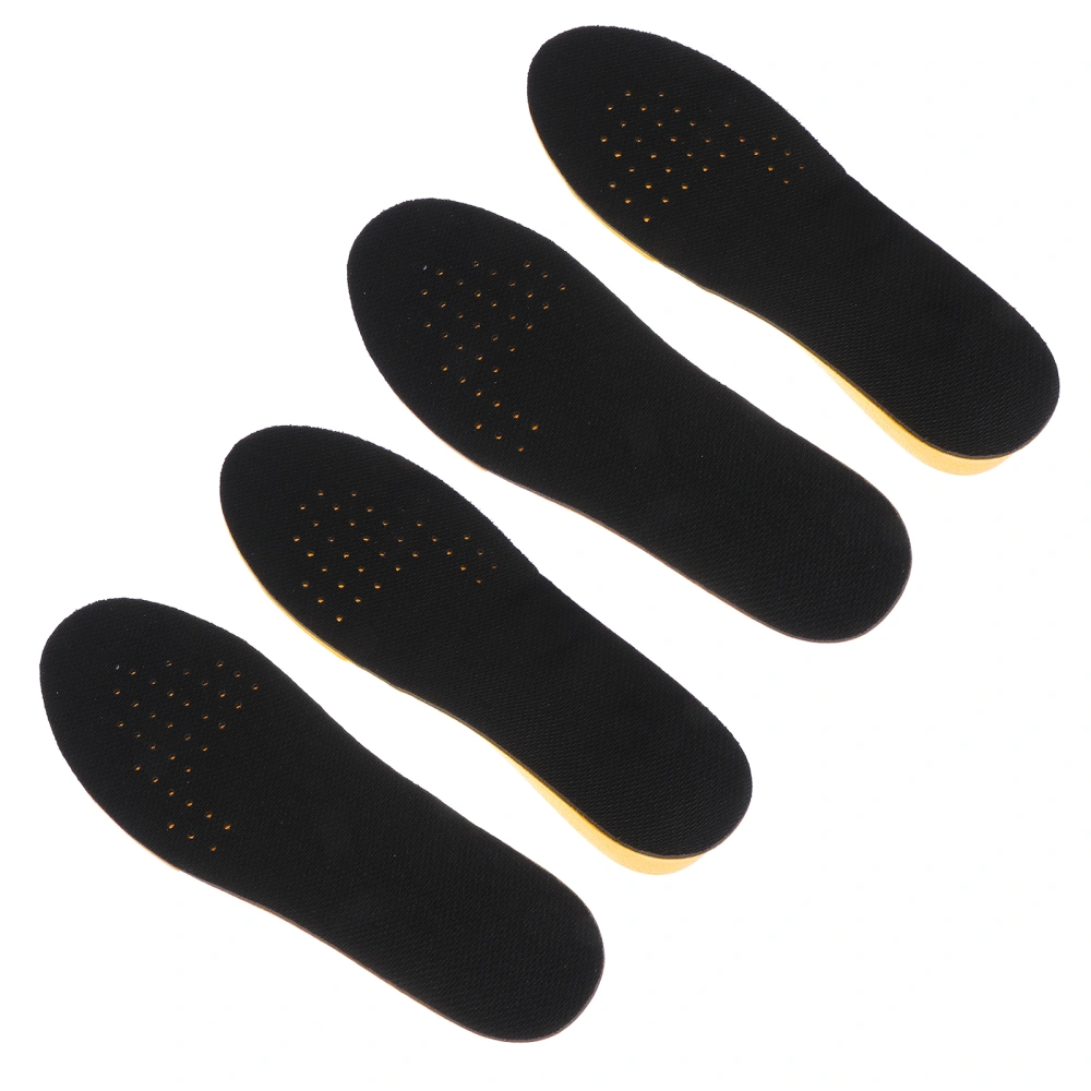 2 Pairs Inner Heightening Shoe Pads Height Increase Insoles Sweat Absorption Insoles