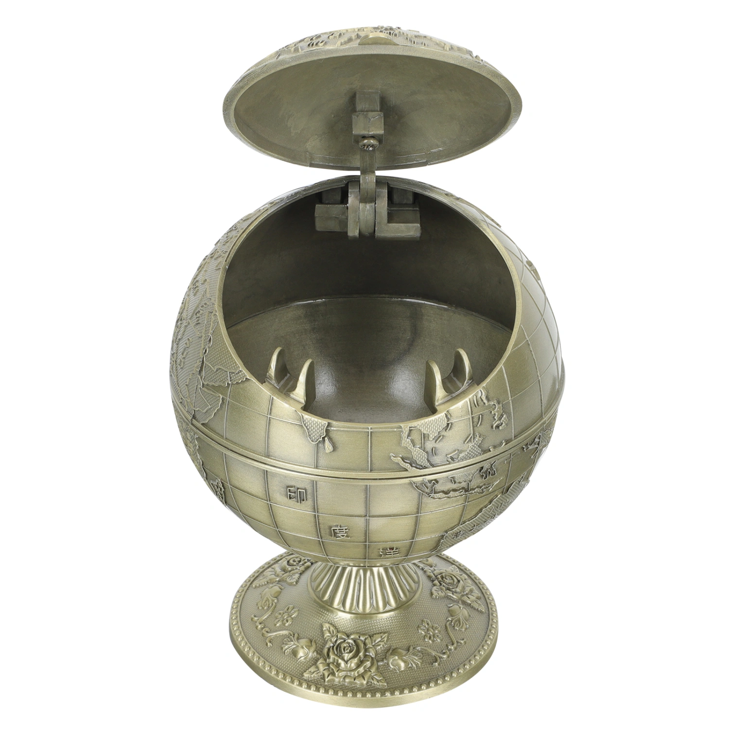 Antique Style Ashtray Decorative Globe Ashtray Desktop Ashtray Adornment