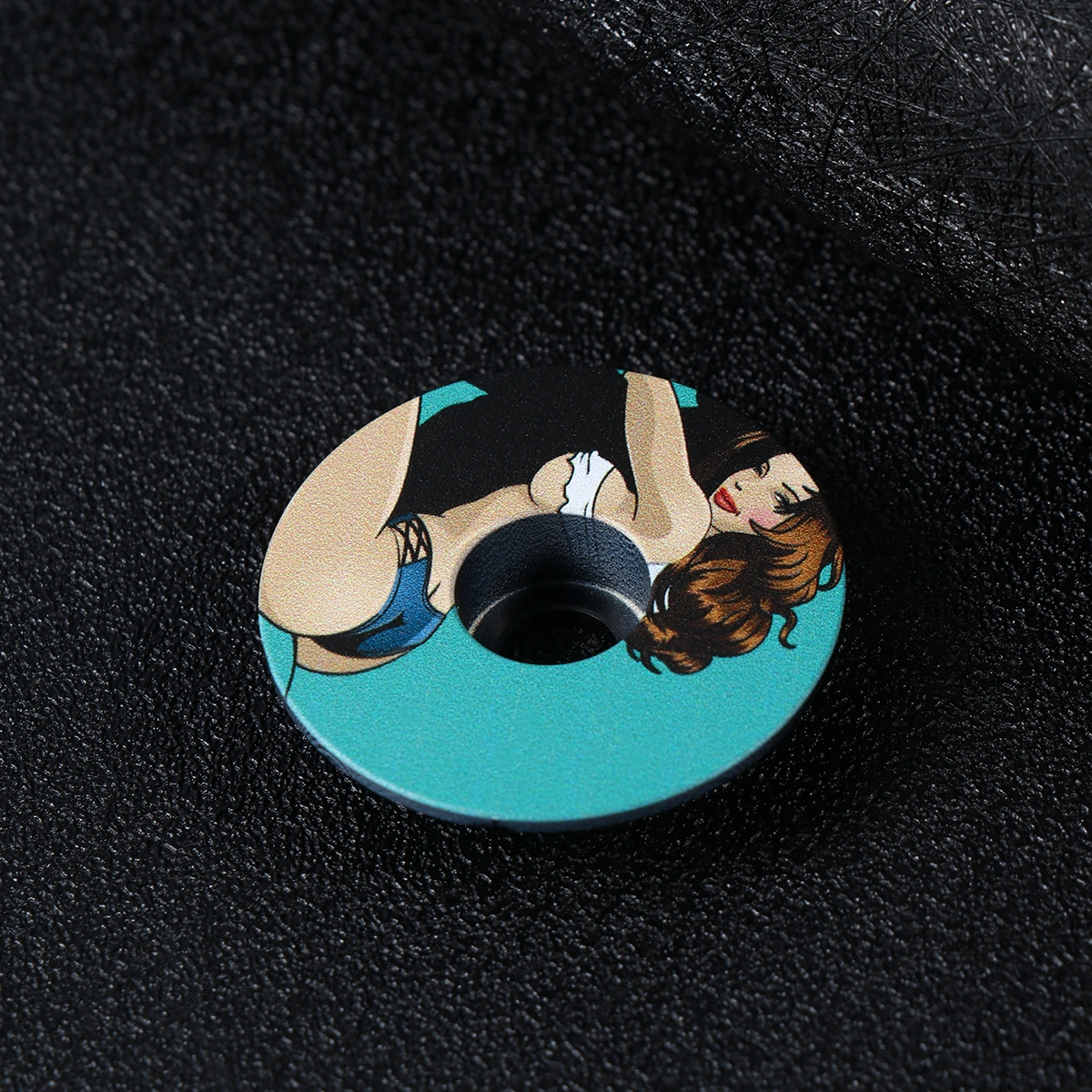 1pc Aluminum Alloy Headset Screws Mountain Road Bowl Cover (A Style)