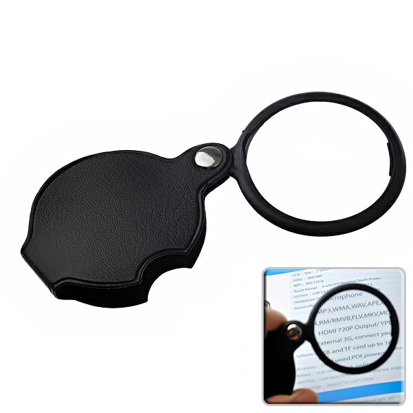 Plastic Shell Precision Magnifier (Black)