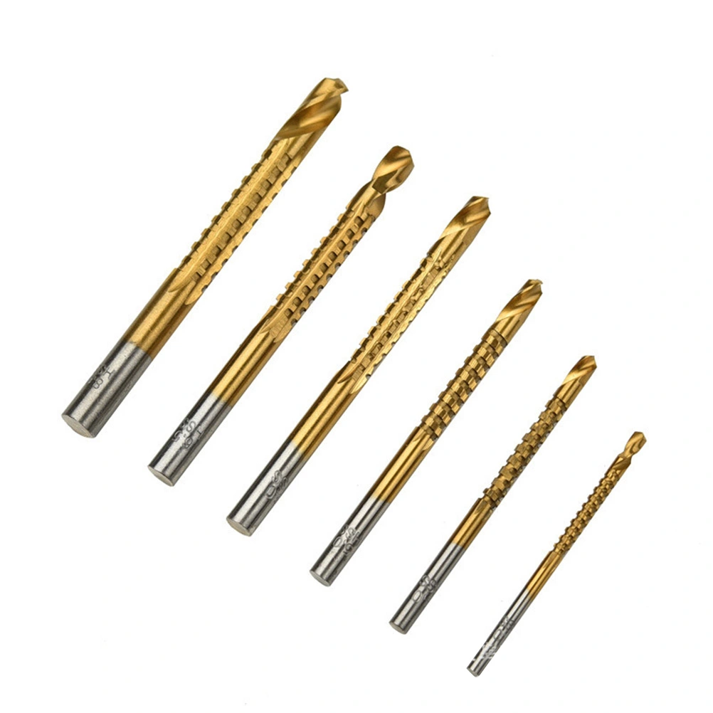 6pcs Heavyduty High Steel Drill Bit Set Size 3mm 4mm 5mm 6mm 6.5mm 8mm