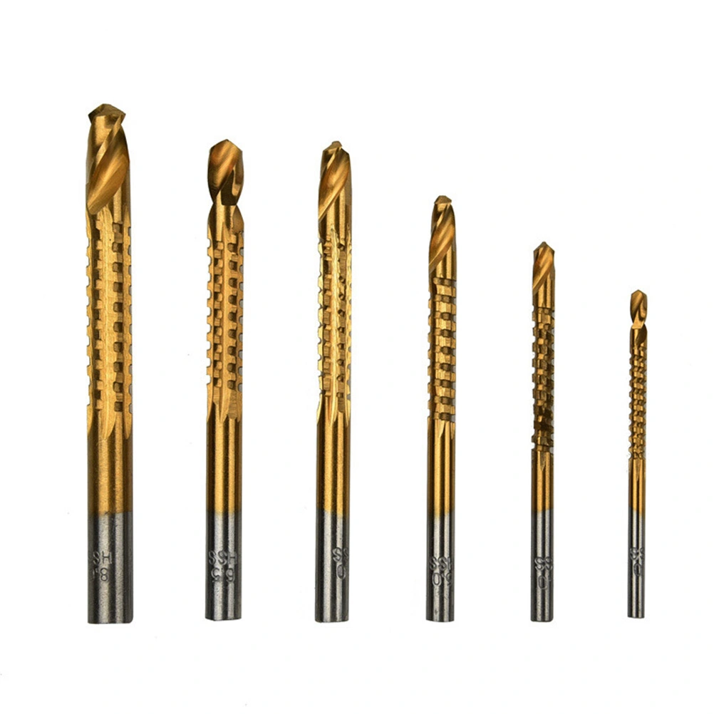 6pcs Heavyduty High Steel Drill Bit Set Size 3mm 4mm 5mm 6mm 6.5mm 8mm