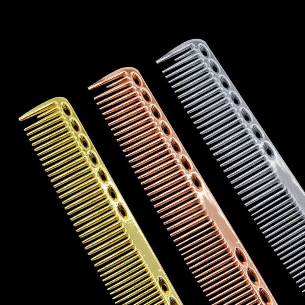 Barber Hair Salon Comb Special Hair Comb Hair Smoothing Comb Creative Hairdressing Comb Hair Accessory for Woman Girl (L Size, Golden)