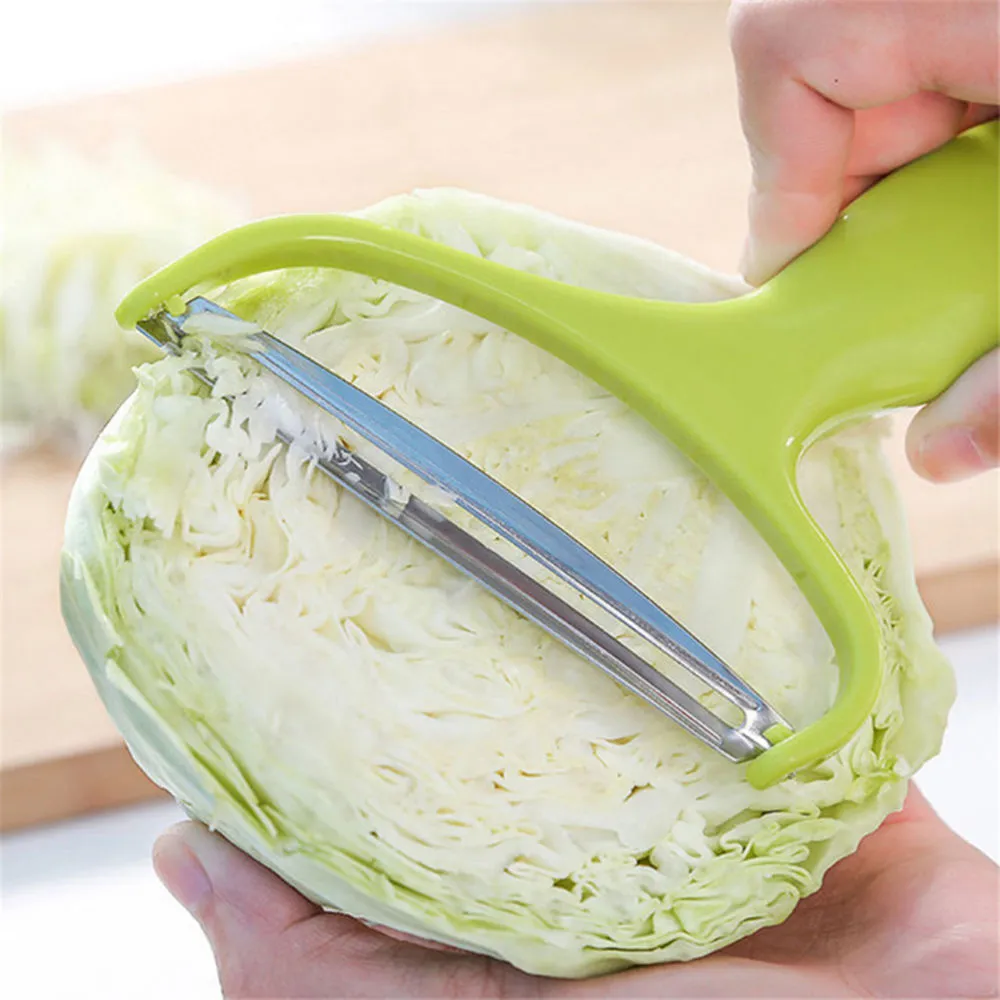 Stainless Steel Vegetable Potato Peeler Cabbage Grater Slicer Cutter Cabbage Salad Peeler Cutter (Green)