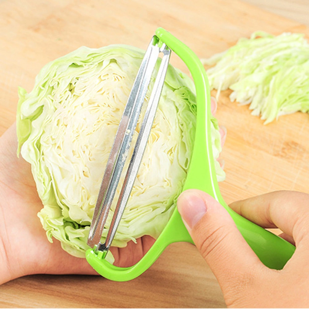 Stainless Steel Vegetable Potato Peeler Cabbage Grater Slicer Cutter Cabbage Salad Peeler Cutter (Green)