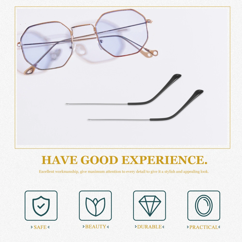 1 Pair Replacement Eyeglasses Temples Universal Glasses Alloy Temples Glasses Parts