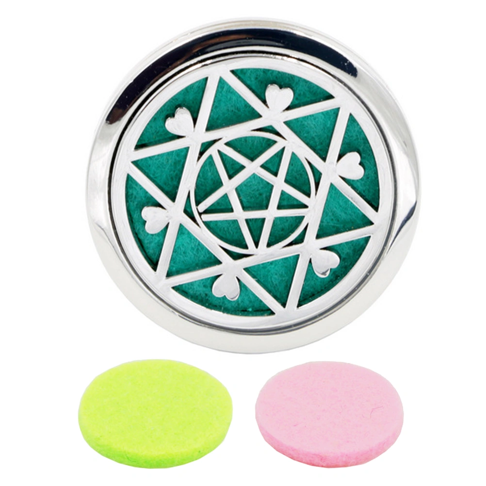 Car Air Freshener Car Perfume Diffuser Clip Car Air Auto Vent Freshener Car Decoration Perfume Locket with 2pcs Random Color Felt Pads
