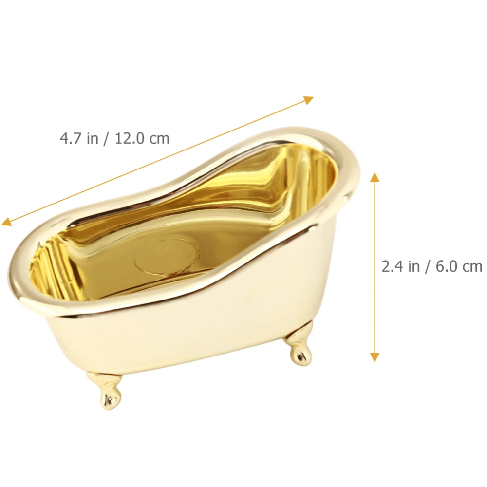 Bathtub Shape Cosmetic Organizer Home Office Desktop Storage Box Container