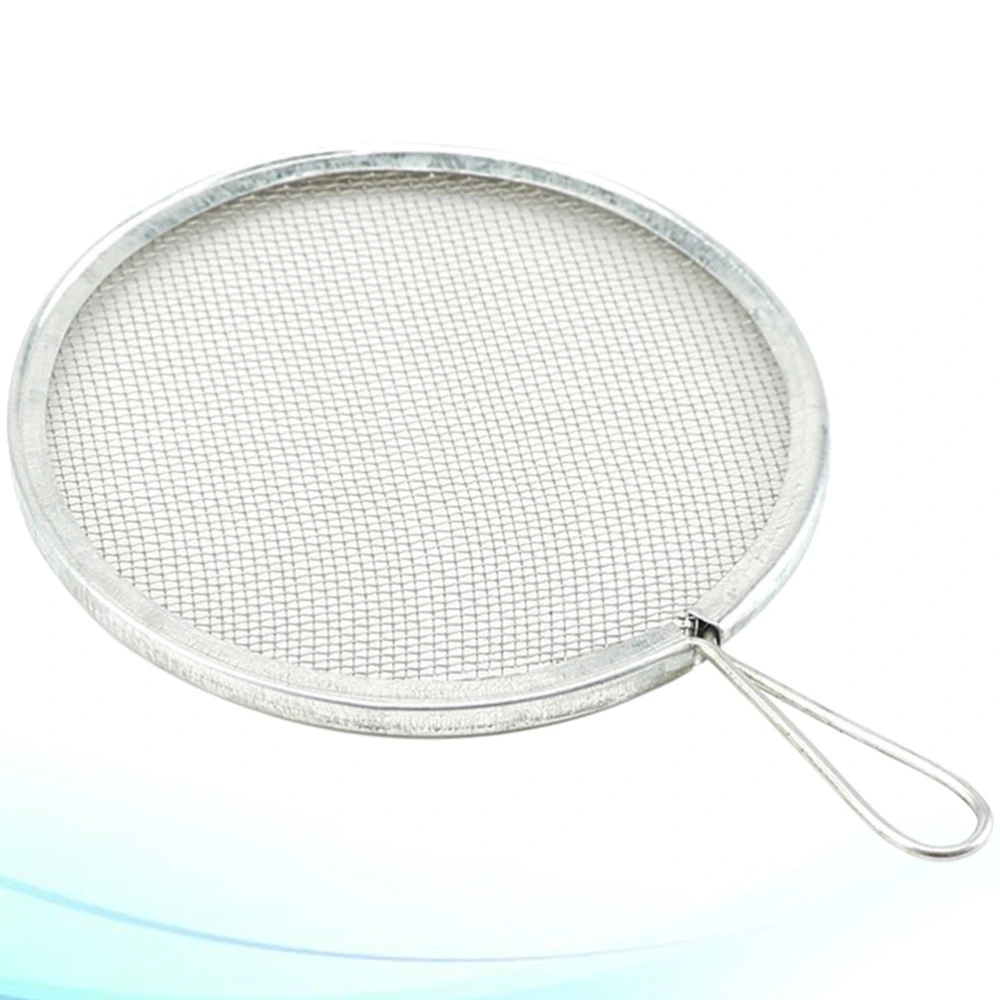 1PC Mud Filtering Griddle Small Round Sift Portable Mud Filter Mesh Professional Pottery Tool for Home Studio Use Silver