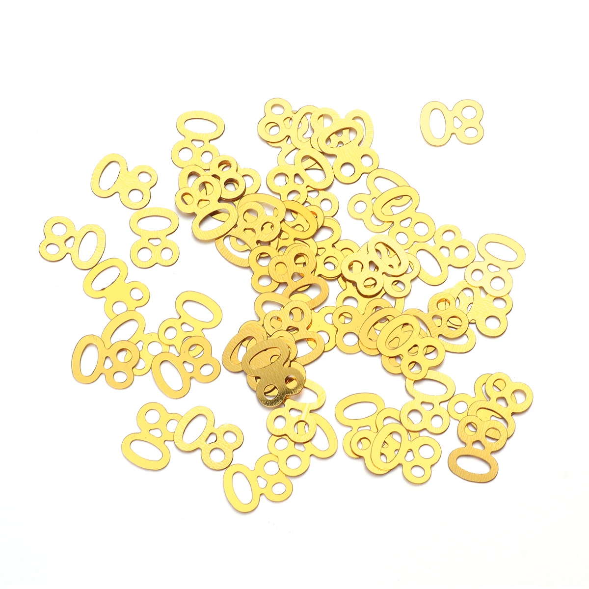 1200pcs Number 80 Sequins Confetti Party Supplies Table Confetti Decoration for Birthday Anniversary Celebration (Golden)