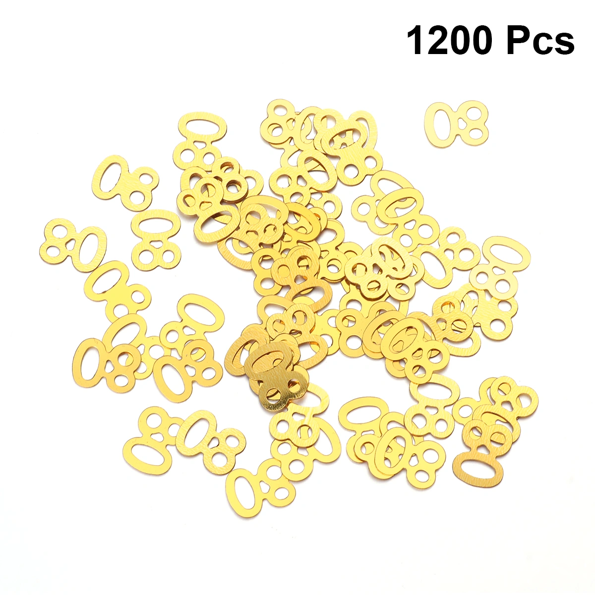 1200pcs Number 80 Sequins Confetti Party Supplies Table Confetti Decoration for Birthday Anniversary Celebration (Golden)
