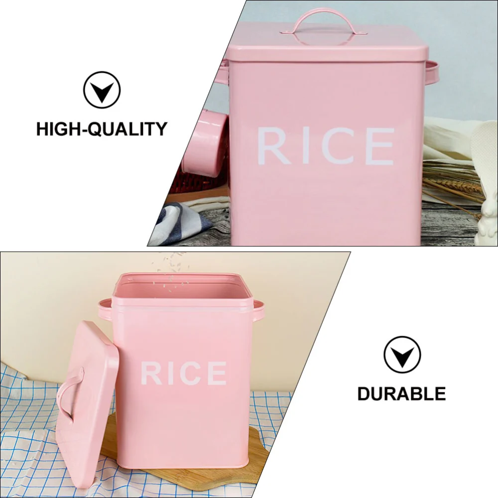 1pc Pet Food Barrel Moisture-proof Pet Food Box Damp-proof Sealing Box (Pink)