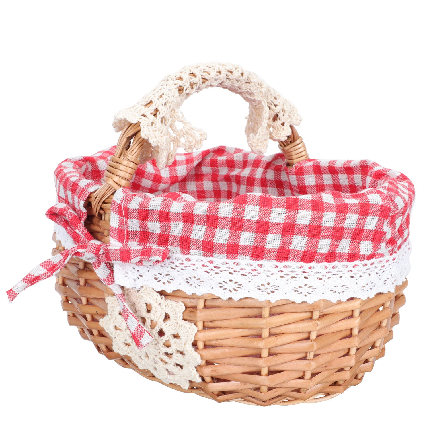 Outdoor Picnic Basket Rattan Storage Basket Gift Basket Food Storage Basket