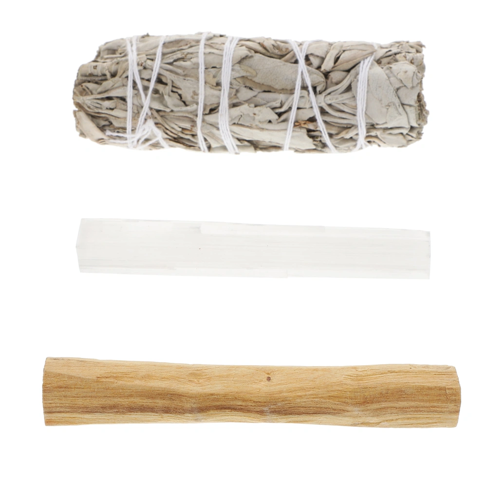 1 Set of Meditation Incense White Sage Pure Grass Bundle for Home Indoor