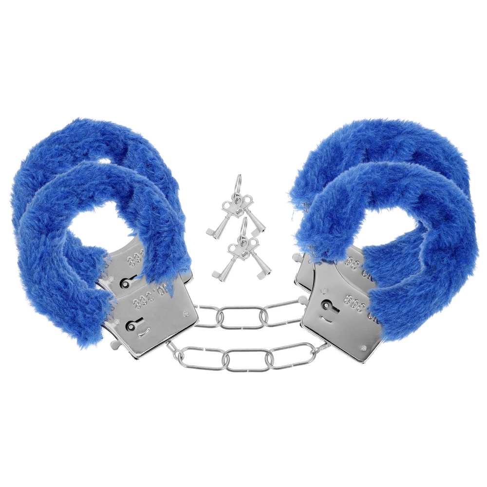 2pcs Sex Handcuffs Adults Plush Handcuffs Safety Couple Flirting Toys Sex Toys