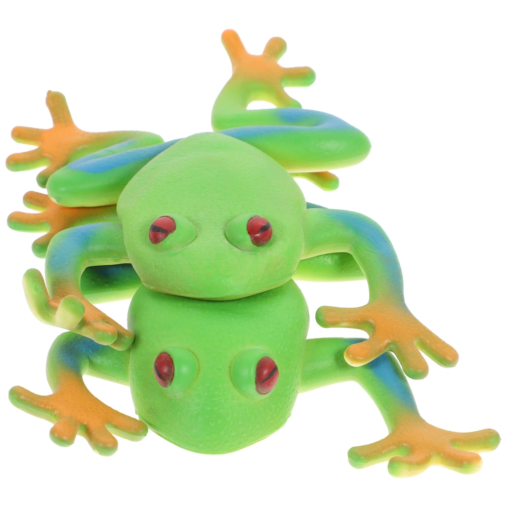 2Pcs Interesting Stress Toys Wear-resistant Anxiety Toys Frogs-shaped Pressure Toys