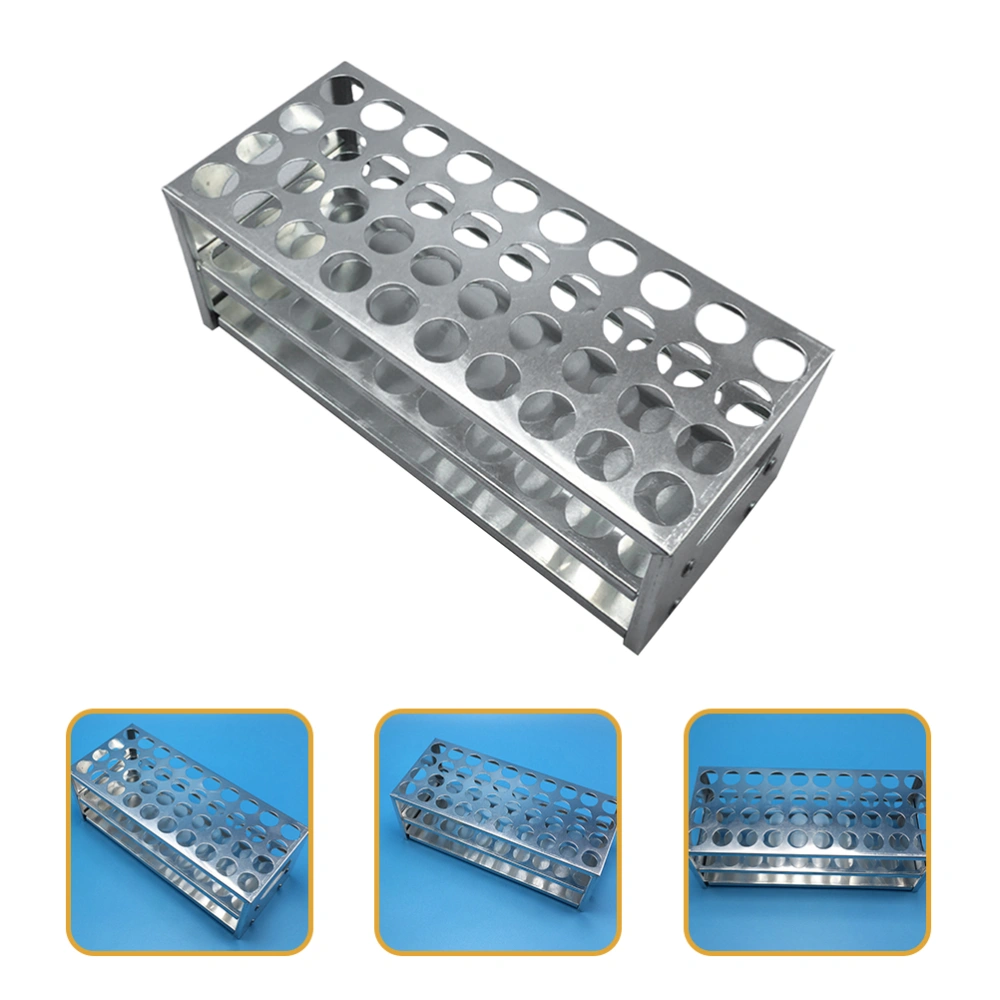 Laboratory Test Tube Stand Experiment Test Tube Rack Metal Rack for Test Tube