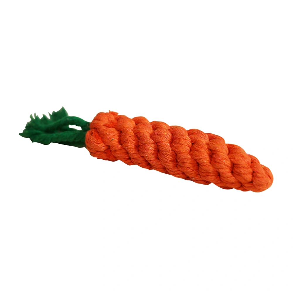 Carrot Pet Cotton Rope Toys Cotton Chew Play Toys Dog Grind Teeth Rope Toys