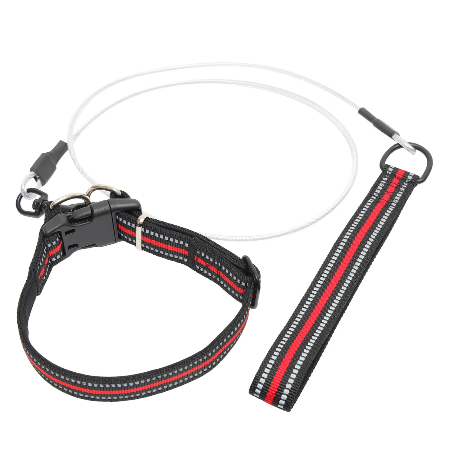 1 Set of Walking Rope Pet Traction Leash Dog Pulling Leash Reflective Walking Rope with Collar
