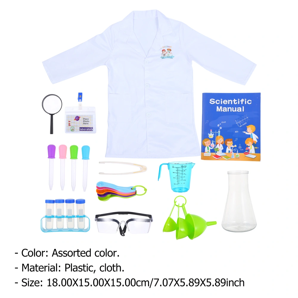 1 Set Scientist Costume Toy Kit Creative Educational Toys Children Gifts