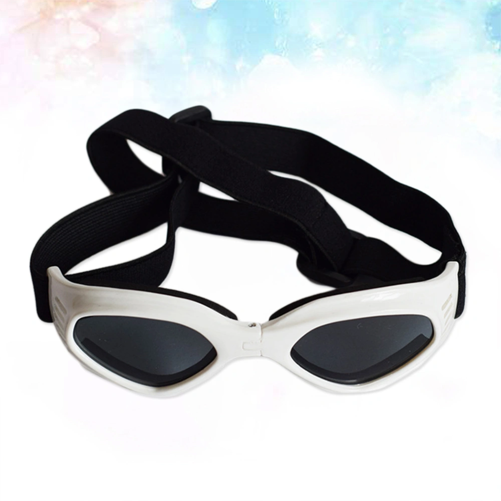 Fashion Triangle Dog Sunglasses Cat Dog Goggles Pet Accessories Glasses Eyewear Eyeglass (White)