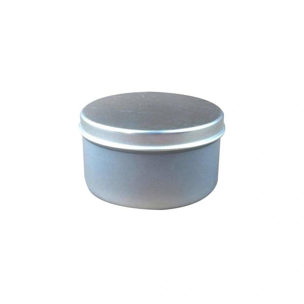 4 Pcs 5.5CM DIY Handmade Candle Iron Can Scented Candle Making Container Tin Box for Home Practice Supplies (Silver)